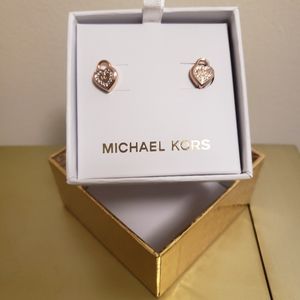 Michael Kors Heart Locket Earrings